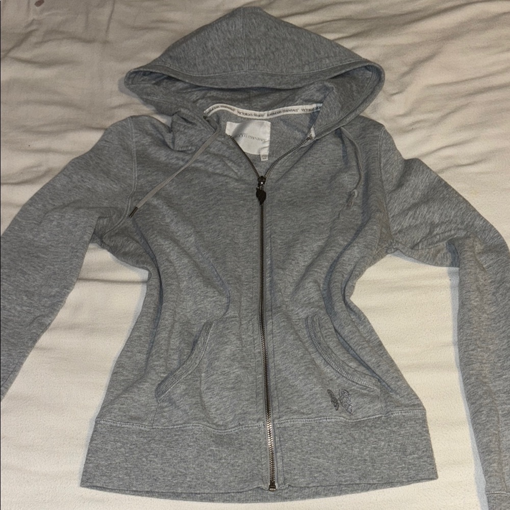 Victoria Secret Vintage Grey Zip Up Size S